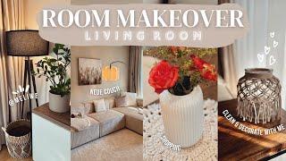 ROOM MAKEOVER I Mein neues Wohnzimmer ️I Clean & Decorate with me 