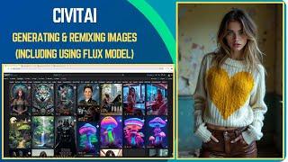 CivitAI - How to generate and remix images (including Flux Checkpoint) in CivitAI.