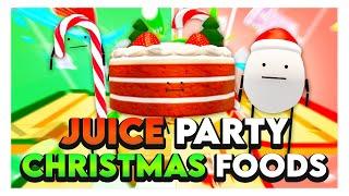 Roblox SECRET STAYCATION JUICE PARTY WITH CHRISTMAS FOODS! 