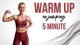 5 Min Warmup Routine For Home | No Jumping Exercises | No Equipment Needed 