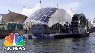 Solar-Powered Water Wheel Cleans Baltimore Harbor | NBC News