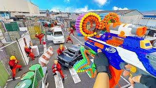 Nerf War | Amusement Park Battle 103(Nerf First Person Shooter)