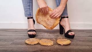 Bread vs. high heels | Food crushing & ASMR