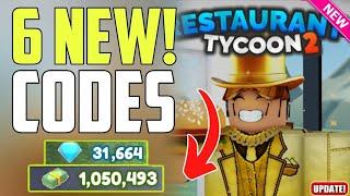 ️New Codes️ RESTAURANT TYCOON 2 CODES - ROBLOX RESTAURANT TYCOON 2 - RESTAURANT TYCOON 2 CODE