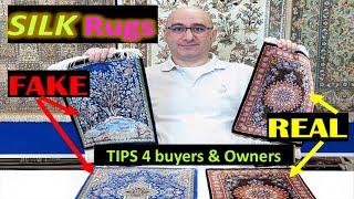 SILK Rugs: Machine-Made vs. Handmade - Side-By-Side Comparison. Tips & Warnings - Viewers Requests