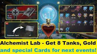 WoT Blitz NEW Event | Alchemist Lab - Changing resources to Gold and Opening Deluxe Containers!