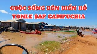 Chạy dọc theo sông Siem Reap vế tới Biển Hồ Tonle Sap Campuchia