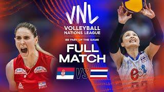 Thailand with a HEART-STOPPING Finish!  - Serbia vs. Thailand - Full Match | Women's VNL 2023