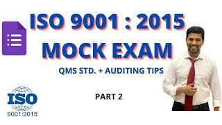 10 QA on ISO 9001:2015 Latest Quality Management System| MockTest/Exam_ link in Description|Part-2