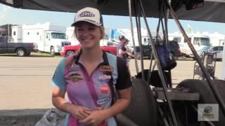 NHRA Top Alcohol Dragster Driver Megan Meyer shows us around her race car