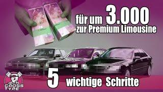 5 steps how to get premium luxury limousines under 3,000 euros - from practice