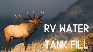 RV water tank fill | Elk walking around us | Grand Canyon South Rim 4K