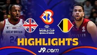  Great Britain vs  Belgium | J9 Basketball Highlights - #FIBAWC 2023 Qualifiers