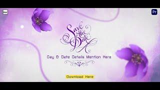 Wedding Invitation Title For Premiere Pro 2023 l Download Project I #editbox