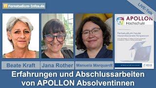 Gruppenarbeiten, psychoaktive Substanzen und Employer Branding im Fernstudium | Live-Talk APOLLON