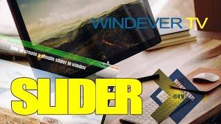 HOW TO CREATE A SLIDER IN WINDEV