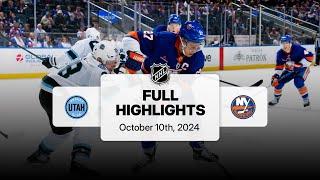 Utah Hockey Club at Islanders | October 10, 2024 | NHL Full Game Highlights