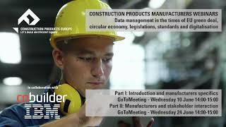 Construction Products Europe webinars 2020
