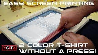 DIY T-Shirt Screen Printing in 2 Colors with Speedball | How To