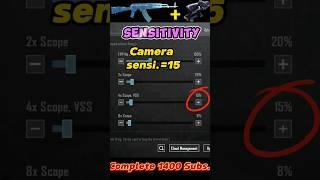 Akm sensitivity settings(4x scope)|zero recoil sensitivity|#bgmi#pubgmobile#shorts#viral