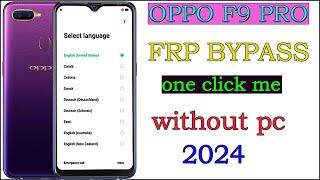 Oppo F9(CPH1823)Android 10/1 Click Frp Bypass Without Pc 2021||Bypass Google Account 100% Working