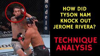 How did Tyson Nam KNOCK OUT Jerome Rivera at UFC Fight Night: Covington vs. Woodley?