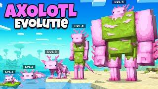 Minecraft dar Evoluez de la Pui de Axolotl la Axolotl MUTANT !