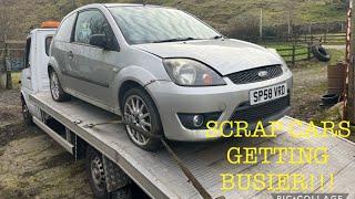 BUSY FEW DAYS COLLECTING LOADS OF SCRAP CARS UK PLUS A RARE FIESTA SPORT VAN!!!#recycle #scrap