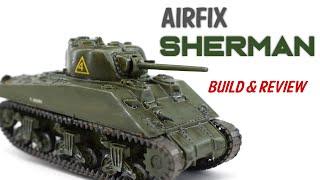 Airfix Sherman M4A2 Tank - 1/76 Scale Plastic Model Kit - Build & Review