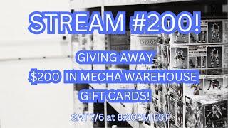 Mecha Warehouse Live Build - #200- 7/6/2024