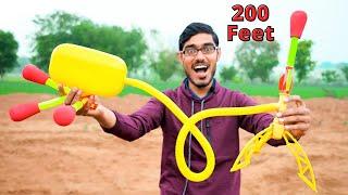 Unboxing & Testing 200 Feet Stomp Rocket | ये राकेट आपके कूदने पे उड़ता है |