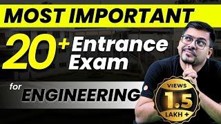 20+ Engineering Entrance Exams Other than JEE 2024 | Top Engineering Exams | Harsh Sir @VedantuMath