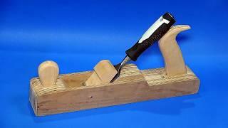 A Hand Plane with Just Plywood and a Chisel