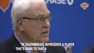 Phil Jackson On Mindaugas Kuzminskas