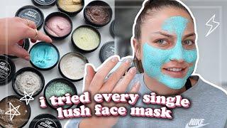 i tried every single LUSH face mask and this happened