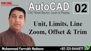 Simple and Basic Commands in AutoCAD (Autocad Lecture 2) by M.Farrukh Nadeem | CAD CAM Gateway