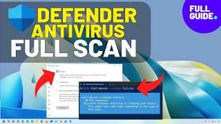 Windows 11: Run full virus scan with Defender Antivirus via Security app, CMD, PowerShell