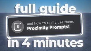 THE guide on how to use Proximity Prompts. (Roblox Studio)