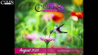 See the photo for August in the 2025 Cole's Calendar.