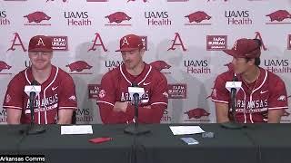 Ben Bybee, Christian Foutch, Nolan Souza discuss Arkansas' Game 1 win over San Jose State