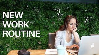 NEW WORK ROUTINE 2020 | *how to be productive and stay focused!