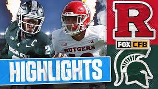 Rutgers Scarlet Knights vs. Michigan State Spartans Highlights | FOX College Football