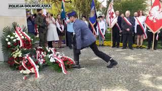 Z-ca Komendanta Wojewódzkiego Policji we Wrocławiu wziął udział w obchodach majowych w Bolesławcu