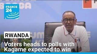 Rwanda heads to polls with President Kagame expected to secure fourth term • FRANCE 24 English