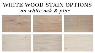 White Wood Stain Options | How to Whitewash Wood with Stain