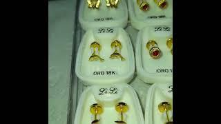 aritos para niñas oro 18k