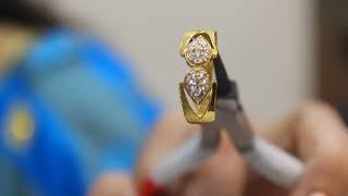 1.5 gm GOLD POLISH JODHA RING by Laxmi  Jewellers Kanpur must wateh the video booking no 8960524183