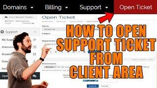 How to open and manage support tickets from client area? [EXPLAINED]️