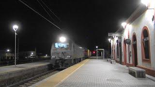 Noche de Trenes de Mercancías en Espeluy. Renfe, Continental Rail, Captrain, Transfesa, Ferrovial