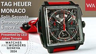 TAG HEUER Watches Presented by New CEO Julian Tornare at Watches and Wonders 2024.